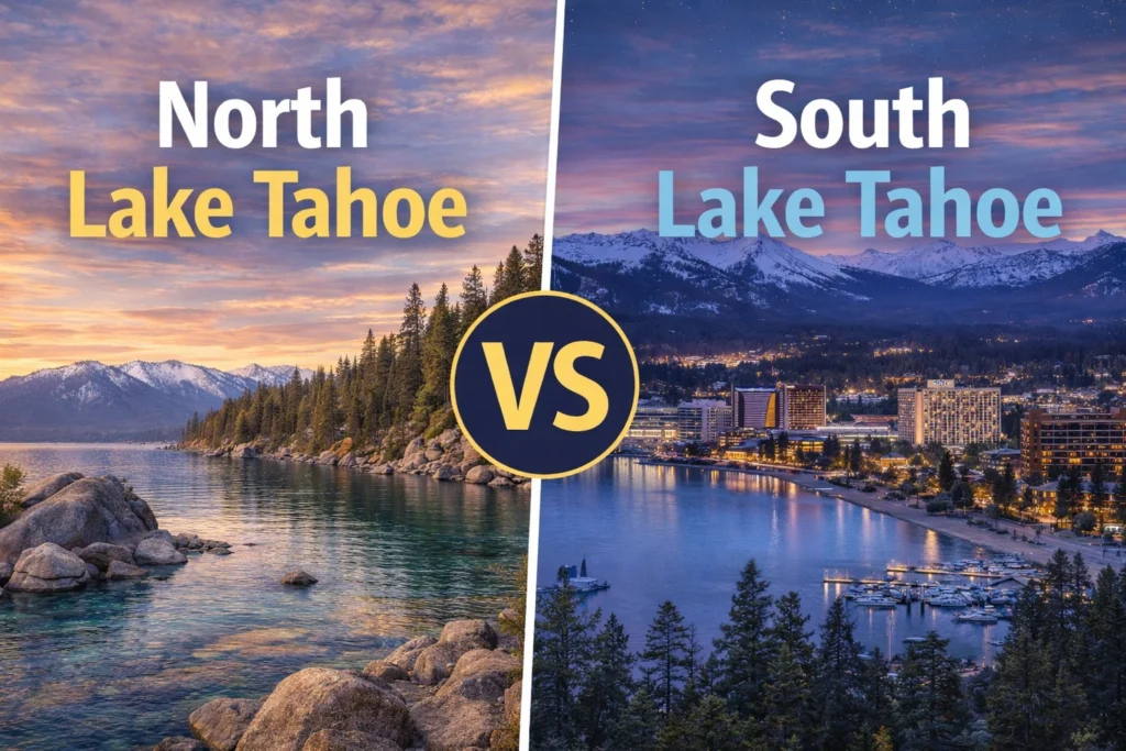 north lake tahoe vs south lake tahoe